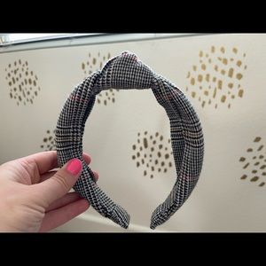 Madewell Plaid Flannel Knotted Headband - Like New Condition